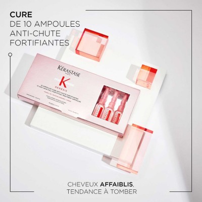 Ampoules cure anti-chute fortifiantes | Genesis - Mix Beauty : Expert de la beauté noire et métisse et aussi pour cheveux afro, crépus, frisés, bouclés