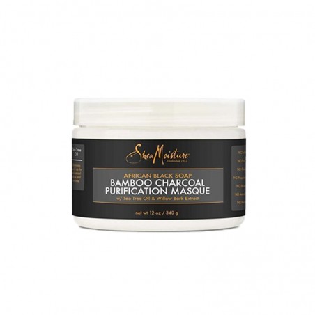 MASQUE PURIFIANT SAVON NOIR AFRICAIN AU CHARBON BAMBOU – BALANCING CONDITIONER AFRICAN BLACK BAMBOO CHARCOAL
