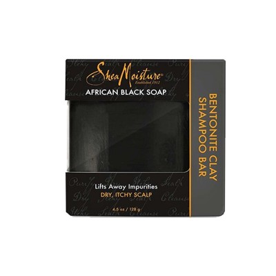 SAVON SHAMPOING SAVON NOIR AFRICAIN - SHAMPOO BAR BENTONITE CLAY |AFRICAN BLACK SOAP - Mix Beauty : Expert de la beauté noire et métisse et aussi pour cheveux afro, crépus, frisés, bouclés