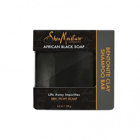 SAVON SHAMPOING SAVON NOIR AFRICAIN - SHAMPOO BAR BENTONITE CLAY |SHEA MOISTURE AFRICAN BLACK SOAP