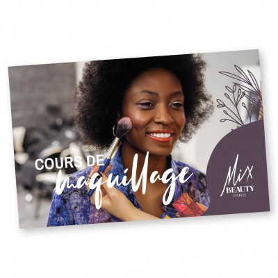 CARTE CADEAU "COURS MAKE UP" - Mix Beauty : Expert de la beauté noire et métisse et aussi pour cheveux afro, crépus, frisés, bouclés