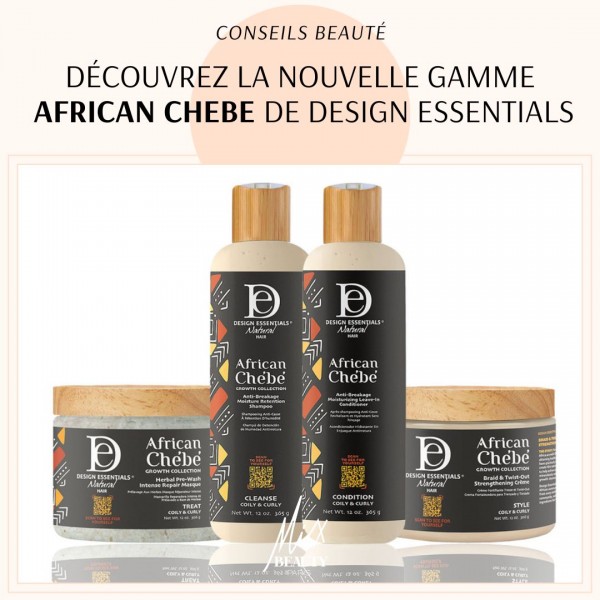 Découvrez La Nouvelle Gamme de produits capillaires : African Chebe de Design Essentials
